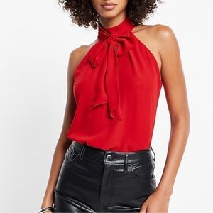 Express tie neck blouse